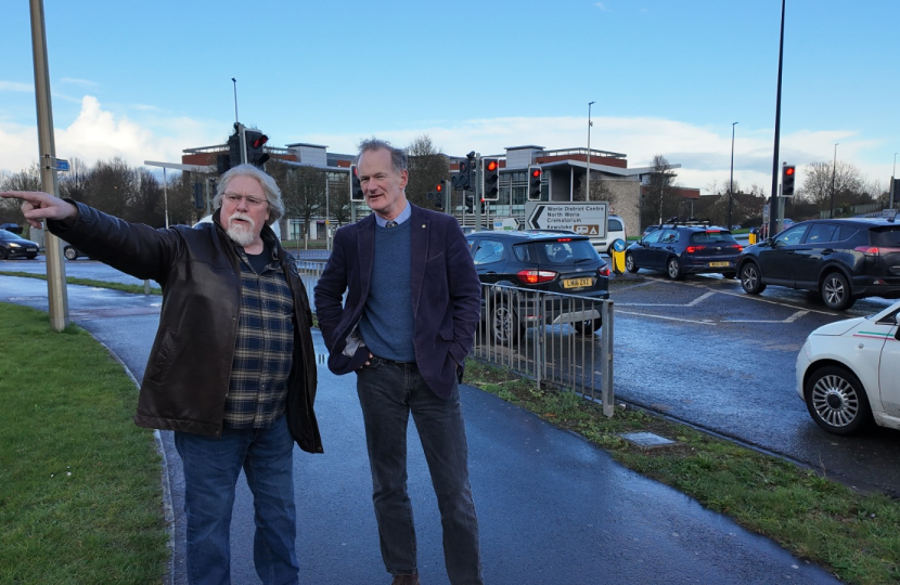 John speaking with resident at Junction 21